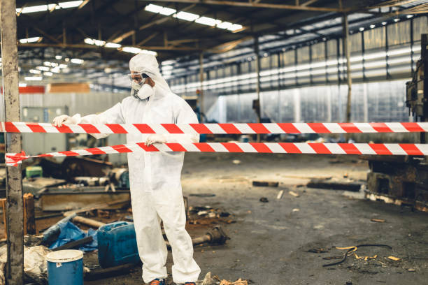 Professional Drug Lab Cleanup technician working in Garland, TX